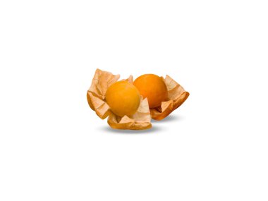 physalis or husk tomato ripe fruit isolated on white background clipart