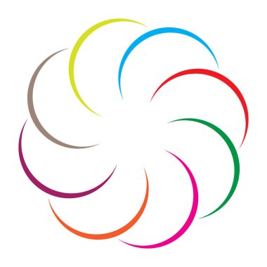 vektör illüstrasyon çember logosu tasarımı