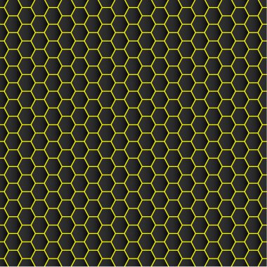 Kusursuz altıgen çizgisi tekstil desenli nesne çiziyor