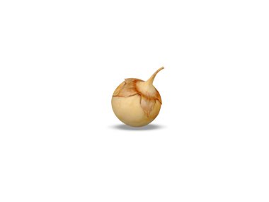 Beyaz arka planda izole edilmiş Mandragora officinarum veya mandrake olgun meyveleri