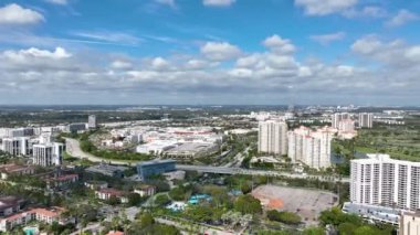 Florida Bulvarı 'nın havadan görünüşü ABD.