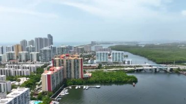 Florida Bulvarı 'nın havadan görünüşü ABD.