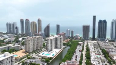 Florida Bulvarı 'nın havadan görünüşü ABD