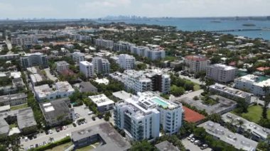 Liman Koyu 'nun Havadan Görüntüsü Florida ABD.