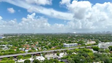 Florida Coconut Grove 'un havadan görünüşü ABD