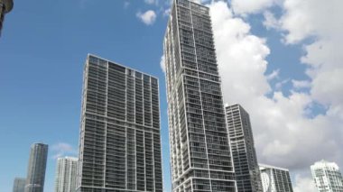 Miami Florida 'nın havadan görüntüsü.