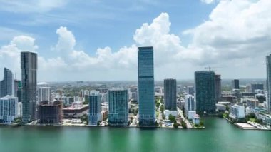 Edgewater 'ın hava görüntüsü Miami Florida USA