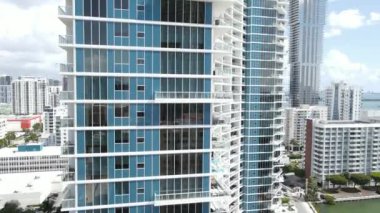 Edgewater 'ın hava görüntüsü Miami Florida USA