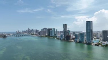 Edgewater 'ın hava görüntüsü Miami Florida USA
