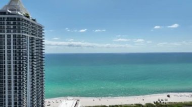 miami beach Florida havadan görünümü