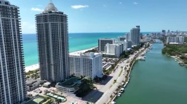 Miami Beach Florida 'nın Hava Görüntüleri