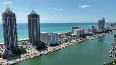 Miami Beach Florida 'nın Hava Görüntüleri