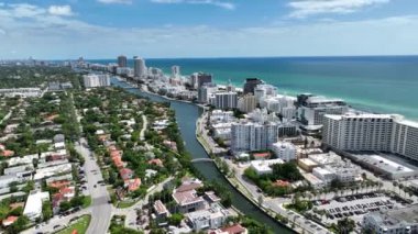 Miami Beach Florida 'nın Hava Görüntüleri