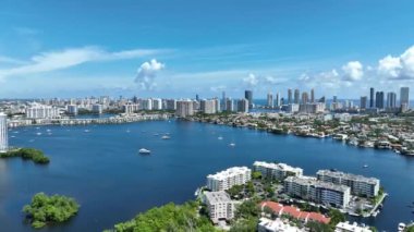 Kuzey Miami Beach Florida 'nın Hava Görüntüleri