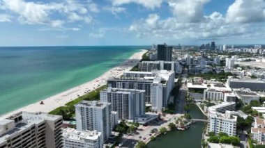 Kuzey Miami Beach Florida 'nın Hava Görüntüleri