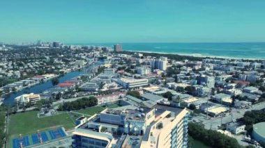 Kuzey Miami Beach Florida 'nın Hava Görüntüleri