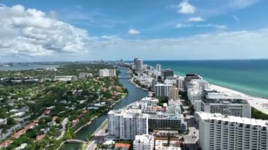 Kuzey Miami Beach Florida 'nın Hava Görüntüleri