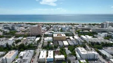 Miami Florida 'nın Güney Sahili Hava Videosu