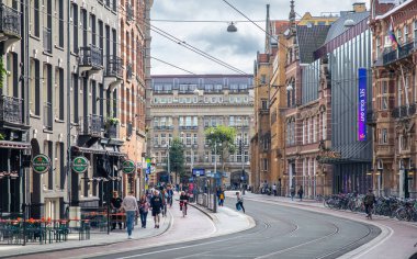 Amsterdam, Hollanda-Sep 22, 2023: Marnixstraat