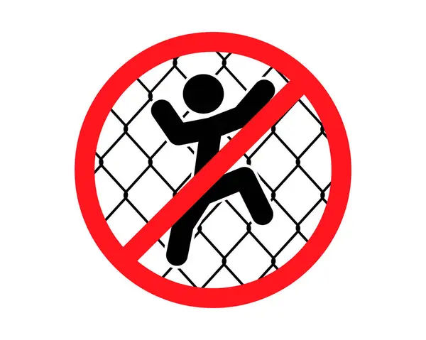 Tırmanma simgesi yok. Tırmanışa izin verilmiyor. Logoya tırmanma. İzin verilen bölgeye tırmanıyorum. Vektör resimleme.