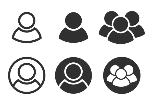 Kullanıcı profili giriş veya erişim doğrulama simgesi vektör illüstrasyon resmi. Beyaz arkaplanda izole.