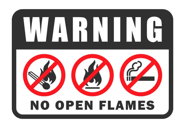 Ateş açmak yok, dumanı tüten ikon sembolü yok. Açık alev logosu işareti yok. İzin yok, ateş yakmayın. İçki yasağı, yasak, yasak. Vektör çizimi. Beyaz arkaplanda izole.