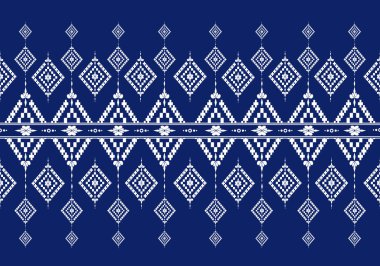 Geometrik etnik kalıp geleneksel arka plan, halı, duvar kağıdı, giysi, ambalaj, Batik, kumaş, illüstrasyon nakış tarzı.