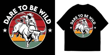 Vahşi Olmaya Dare Tişört Tasarımı ve İllüstrasyonu