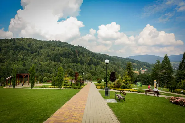 Parktaki patika Dağ yolunda