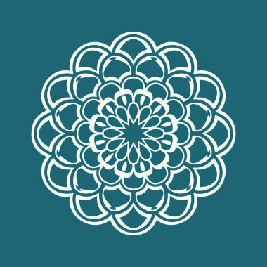 mandala tasarım vektör çizimi