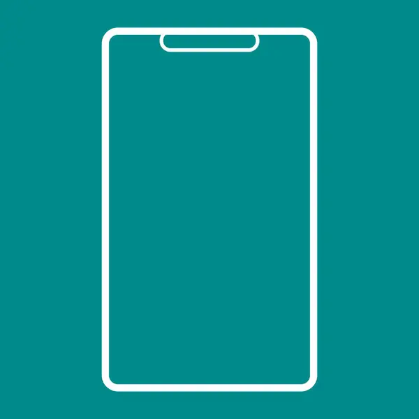 Minimalist düz dizaynlı bir akıllı telefonun basit ve temiz bir çizimi. Simgede yuvarlak ev tuşlu siyah bir çerçeve, modern ve basit bir mobil cihaz temsili yaratıyor. Dijital arayüzler ve uygulama simgeleri için mükemmel.