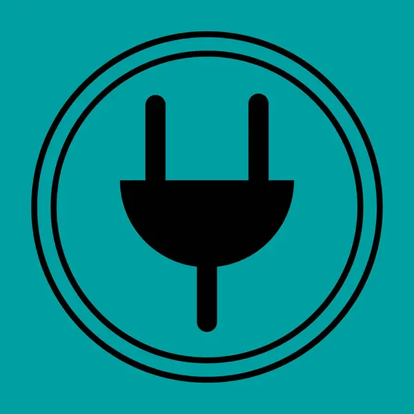 Düz bir şekilde tasarlanmış, elektrik prizinin temiz ve az bir çizimi. Dijital ve yazıcı materyallerinde gücü, enerjiyi veya bağlantıyı temsil etmek için mükemmel.