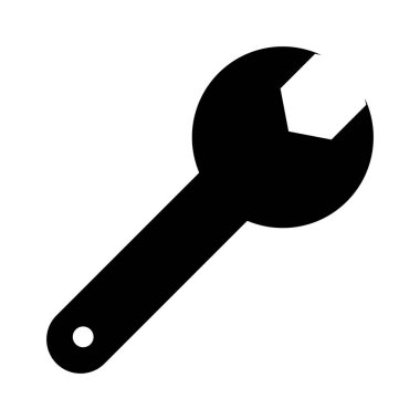 Kurulumu, yapılandırmayı ve sistem ayarlamalarını temsil eden koyu siyah beyaz bir vites simgesi. Ayarlar veya teknik arayüz tasarımları için ideal.