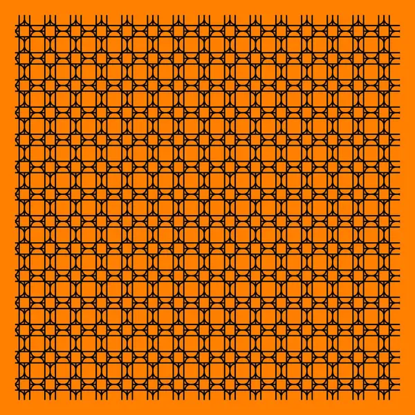Büyüleyici soyut bir illüstrasyon titizlikle hizalanmış ızgara deseni sergiliyor, canlı turuncu arkaplan üzerinde simetri ve ritmi harmanlıyor cesur, modern estetik için.