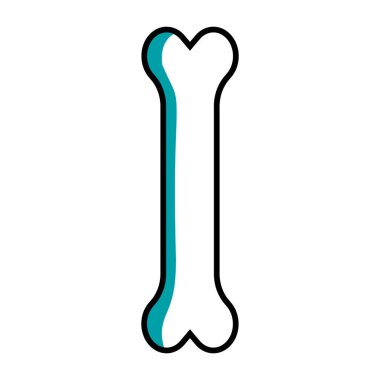 Modern bir sanat tasarımında hassasiyeti, yapısı ve iskelet sağlığını sembolize eden çarpıcı kırmızı bir hatla dikey siyah bir kemik sergiliyor..