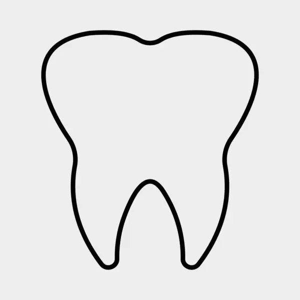 Pürüzsüz kıvrımları, ağız sağlığını, temizliği ve modern dişçiliği sembolize eden parlak, siyah beyaz bir diş çizgisi içeren minimalist bir diş bakım logosu..