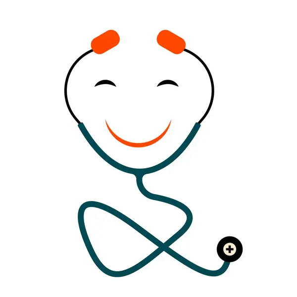 Sağlık ve merhameti sembolize eden şık bir steteskop vektörü, tıbbi temalı tasarımlar için mükemmel..