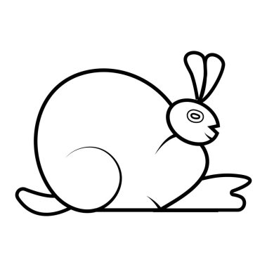 Pürüzsüz ve minimalist bir tavşan tasarımı, temiz çizgiler ve basit şekiller içeriyor. Bu zarif illüstrasyon, modern ve zamansız estetik, logolar için mükemmel, ya da eğlenceli tasarımları olan bir tavşanın cazibesini yakalar..
