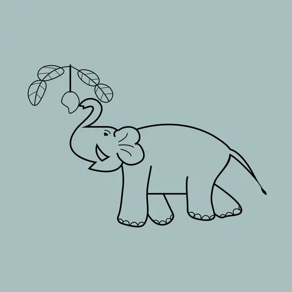 Sevimli bir fil vektör illüstrasyonu fil uzanırken neşeli bir anı yakalıyor, yemek yemek için sabırsızlanıyor. Vahşi yaşam temalı tasarımlar, çocuk hikayeleri ya da hayvan davranışlarını kutlayan yaratıcı projeler için mükemmel..