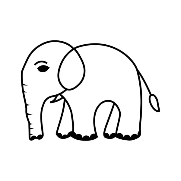 Basit ve sevimli bir fil tasarımı. Çocuk projeleri, baskılar ve dijital sanat eserleri için mükemmel..