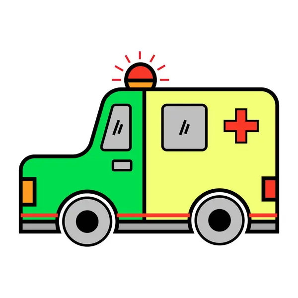 Temiz hatları ve parlak renkleri olan basit ve canlı bir ambülans çizgisi. Bu minimalist tasarım acil tıbbi araçların özünü yakalar, onu simgeler, posterler ve eğitim materyalleri için mükemmel hale getirir..