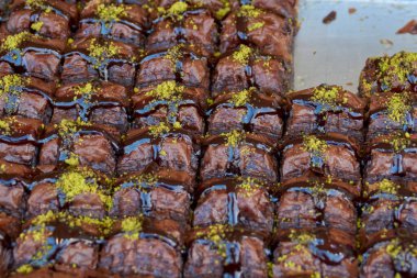 Çikolatalı Türk baklava kekleri