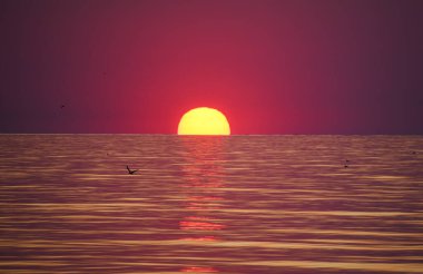 Karadeniz, Romanya 'da gün doğumu