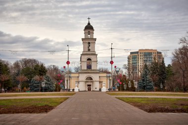 Moldova Cumhuriyeti 'nin Chisinau katedrali.