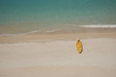 Lefkada 137 adasındaki Egremni plajı.