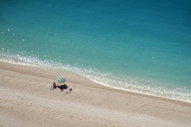 Egremni beach in the island of Lefkada 156 clipart