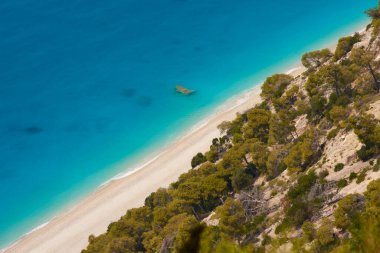 Egremni beach in the island of Lefkada 157 clipart