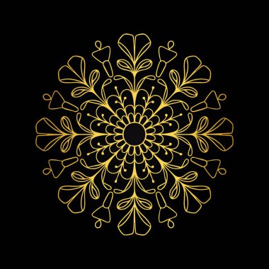 Lüks altın mandala dekoratif arka plan