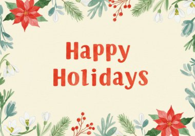 Mutlu tatiller, metin tasarımı Noel arkaplanı