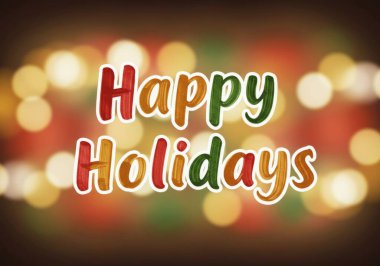 Mutlu tatiller, metin tasarımı Noel arkaplanı